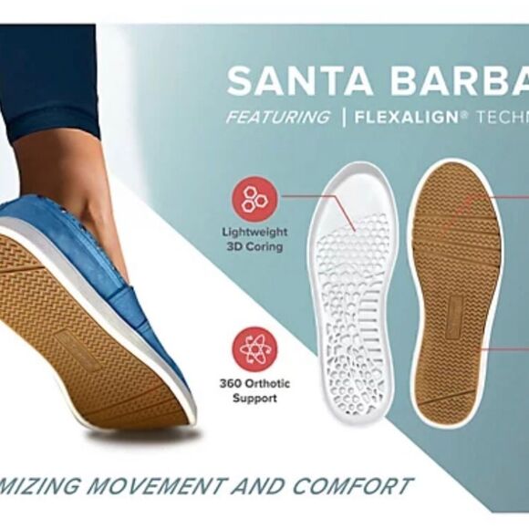 COPY-Spenco Orthotic Suede Water Repellent Slip-On Shoes - Santa Barbara size 9B - Picture 2 of 9